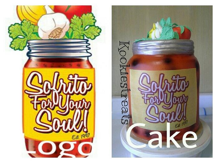 Sofrito For Your Soul Logo Cake 