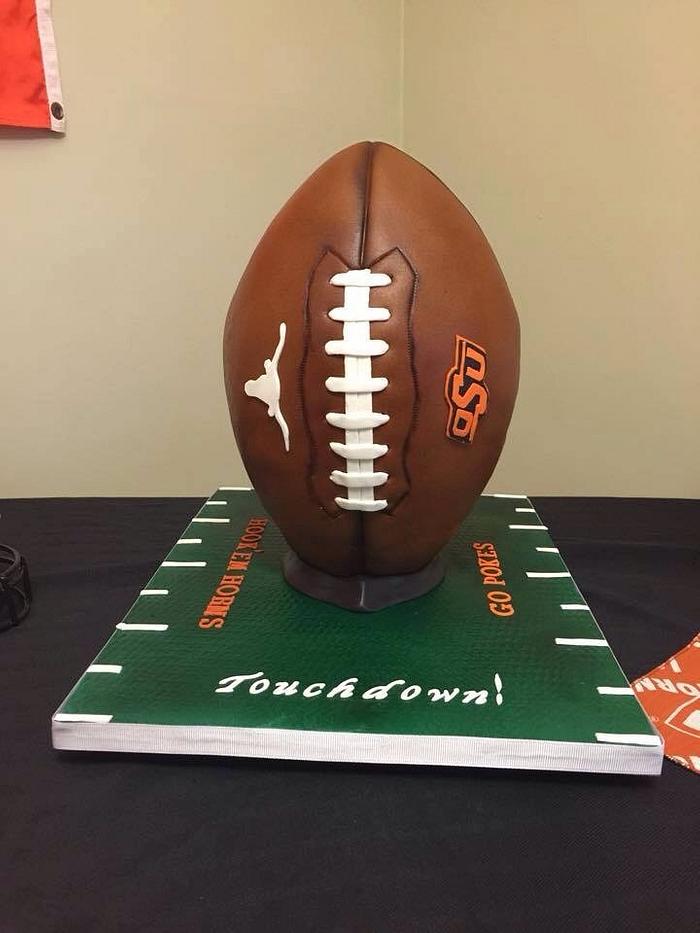 Texas/OSU Football Cake