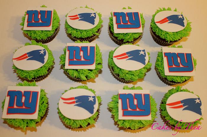 Superbowl 2012 Cupcakes