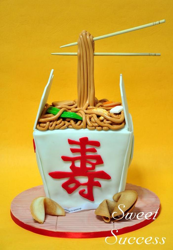 Chinese Noodles Cake