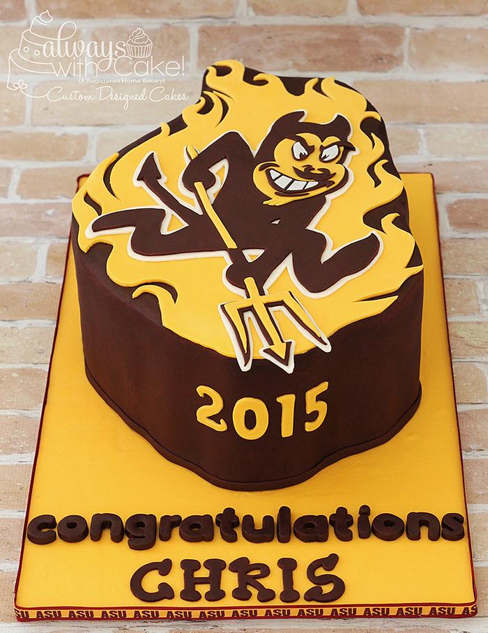 Asu Graduation Cake - CakeCentral.com