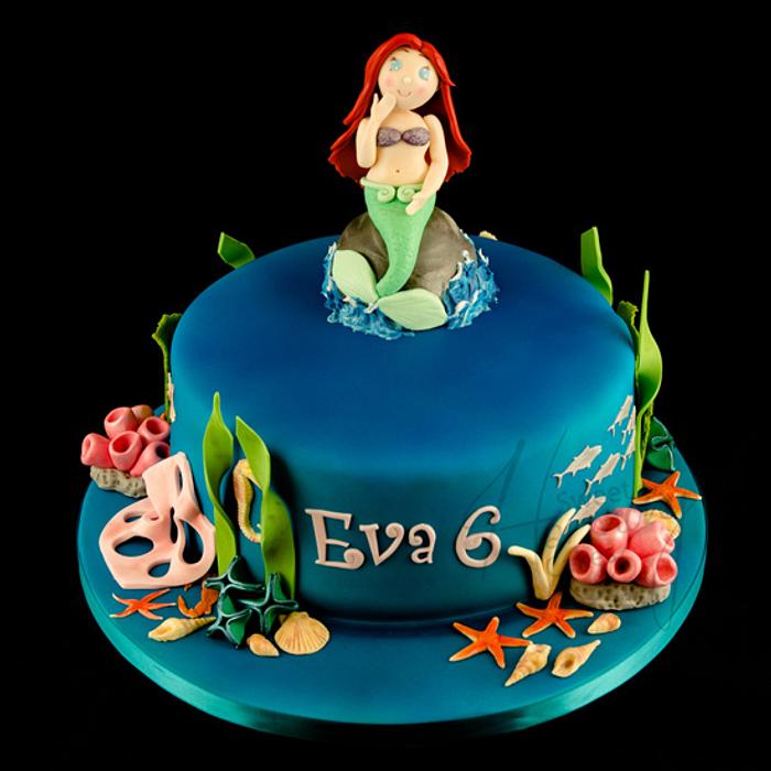 Ariel underwater cake