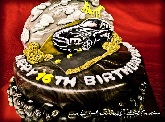 Mustang GT Cake for a Boy's Sweet 16