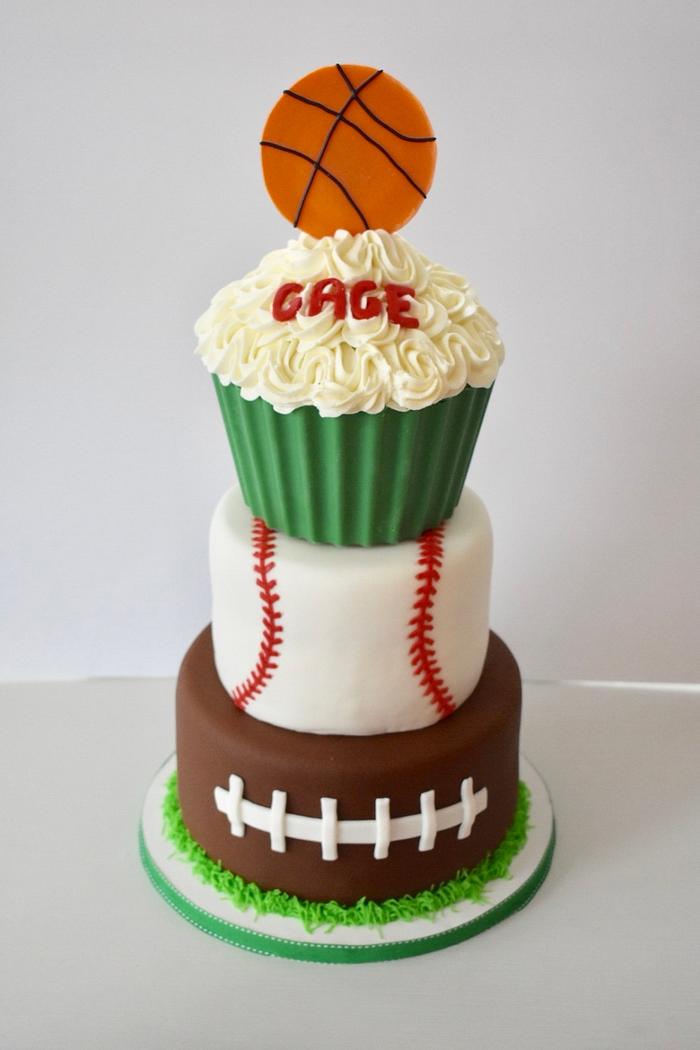  Sports birthday cake 