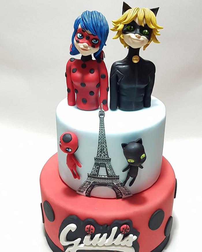 Miraculous cake topper