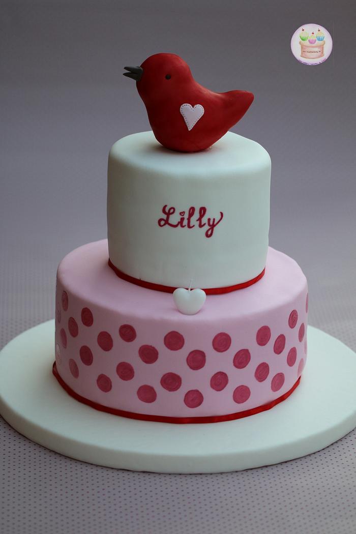 1st birthday cake for Lilly : 