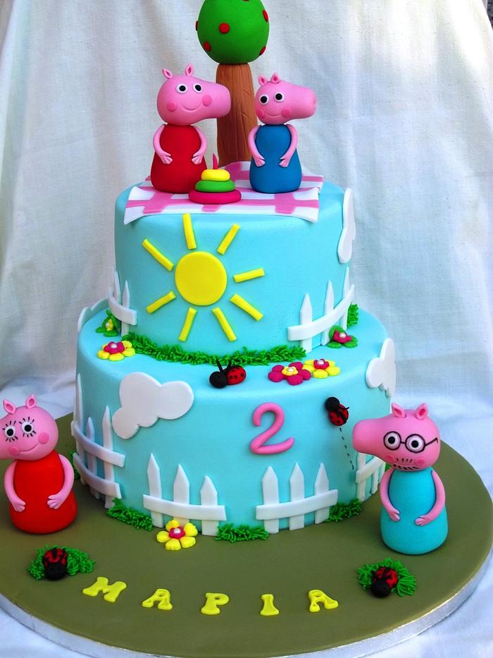 Pepa pig birthday cake