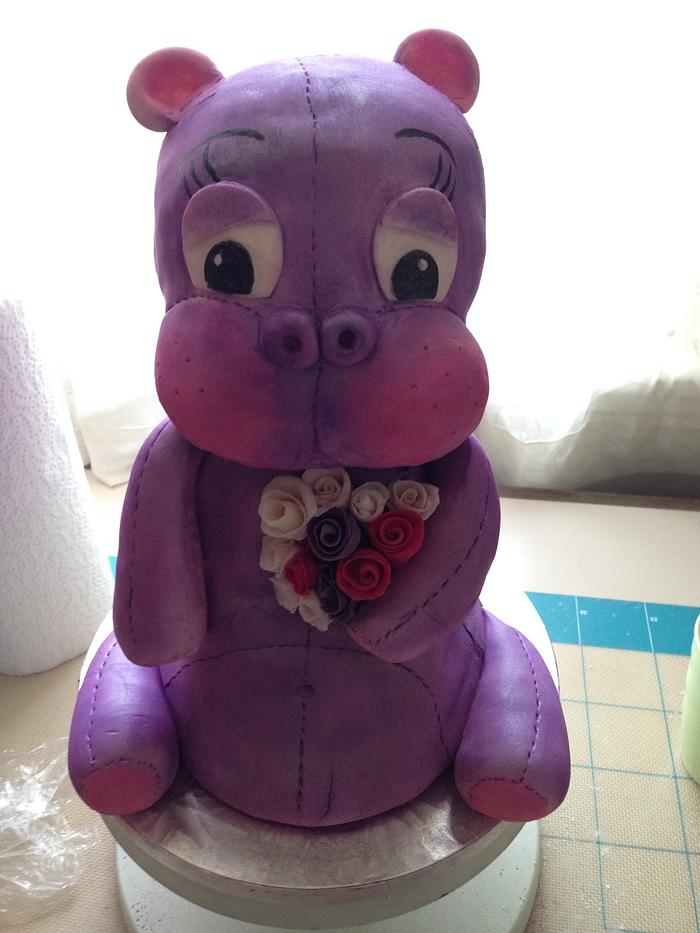 Rushed Hippo Cake for Close friend