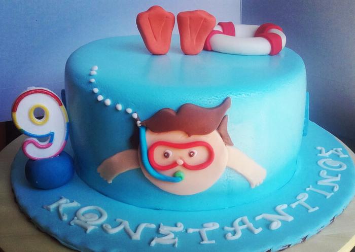 Swimmer cake