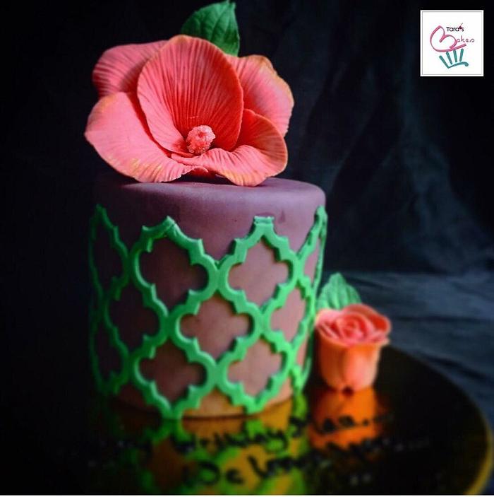 A chocolate cake with chocolate ganache filling and frosting...