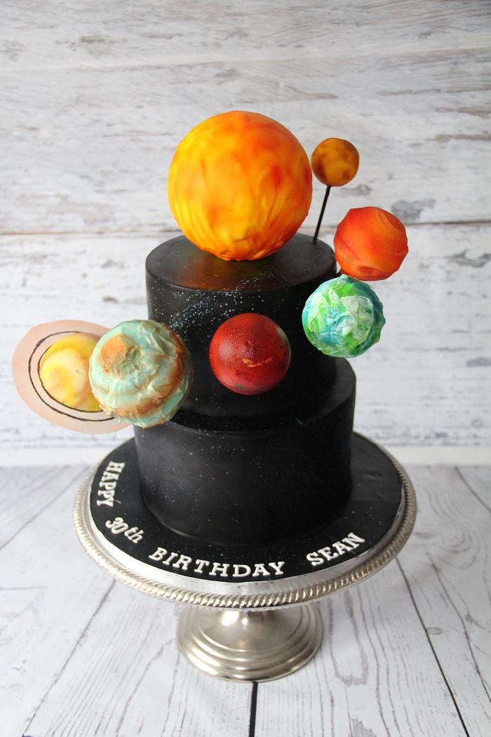 Solar system Cake 