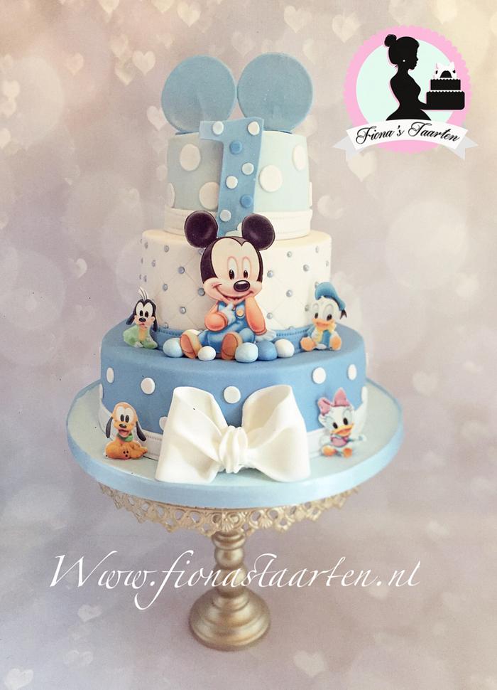 1st birthday baby Mickey mouse 