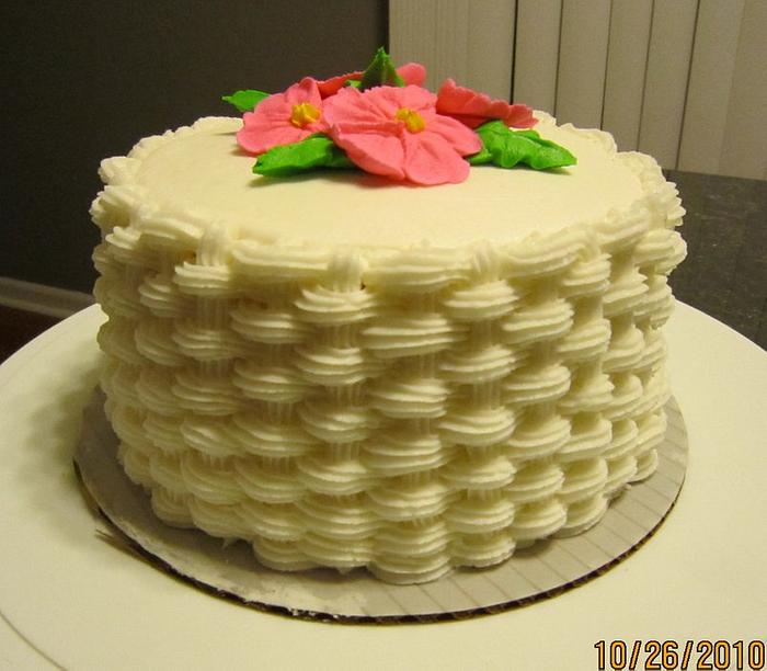 Basketweave Cake