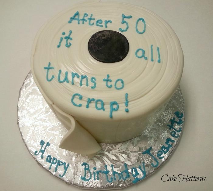 A Toilet Paper Cake
