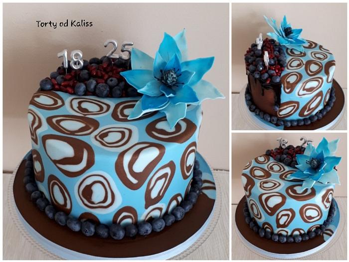 drip and fondant cake for birthdays