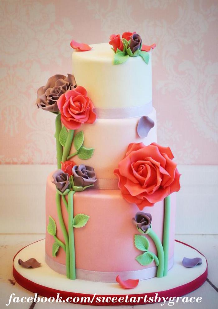 Romantic Rose Cake