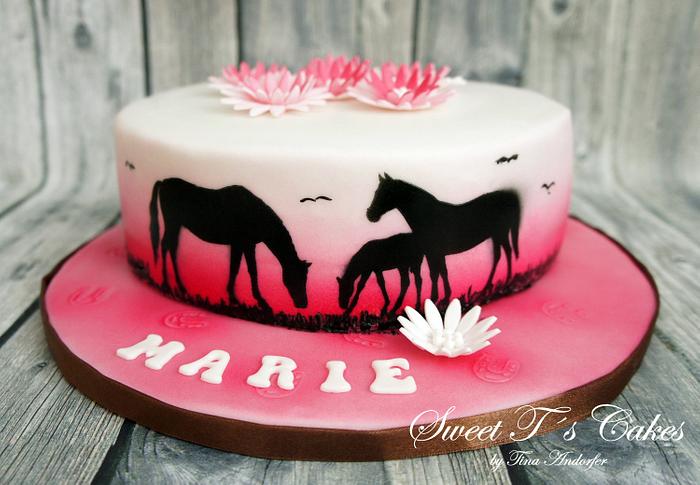 Horse Cake whit Airbrush