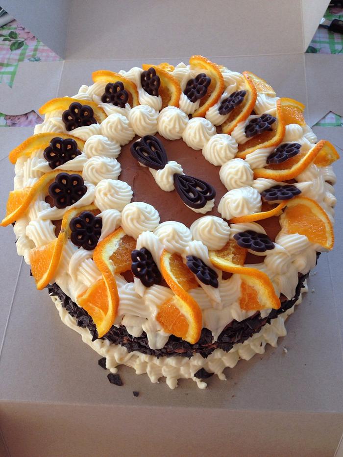 Chocolate - orange cake