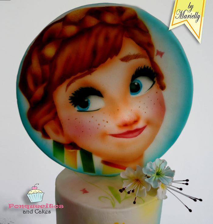 Airbrush Cake: Anna