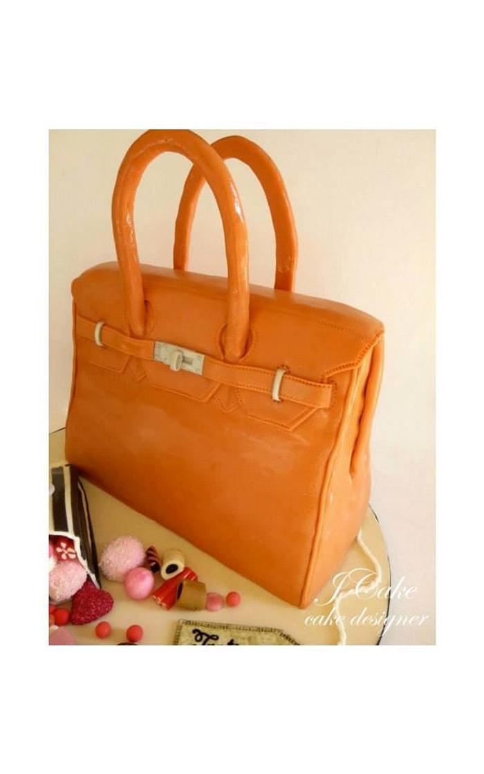 Hermes bag cake