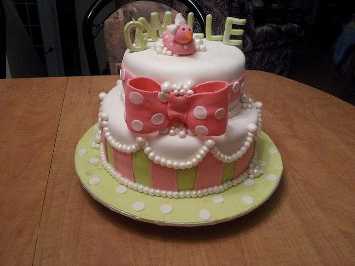pink ducky cake