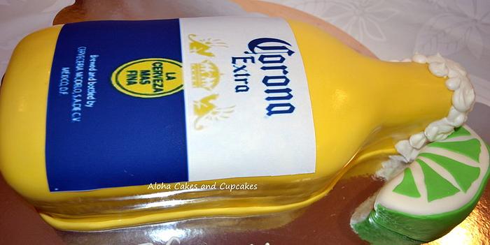 Coronoa Bottle cake