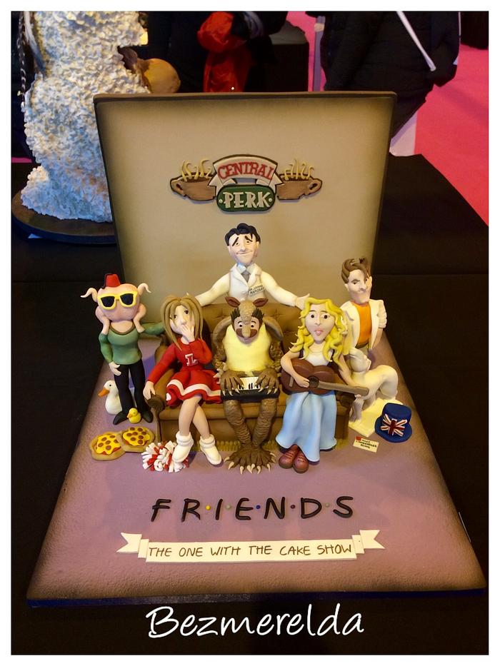 Friends TV show themed cake
