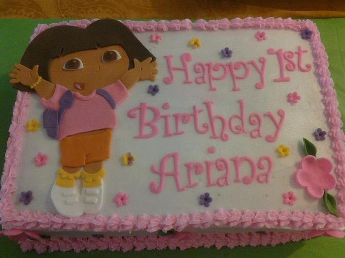 Dora Birthday inspired by CorrieCakes design