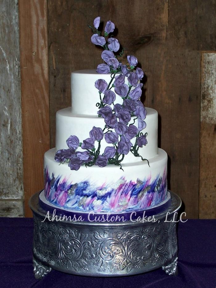 Painted Wedding cake