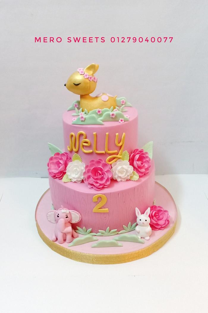 Pink&gold cake