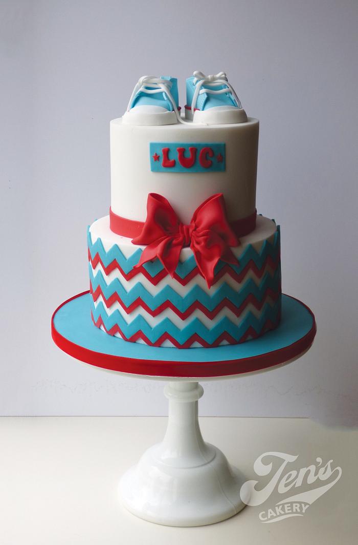 Luc's christening cake