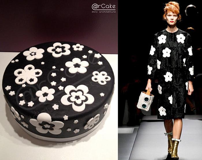 cake inspired by the Prada Spring 2013 collection