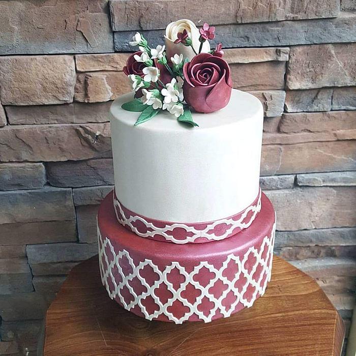 Engagement Wedding CakeEn
