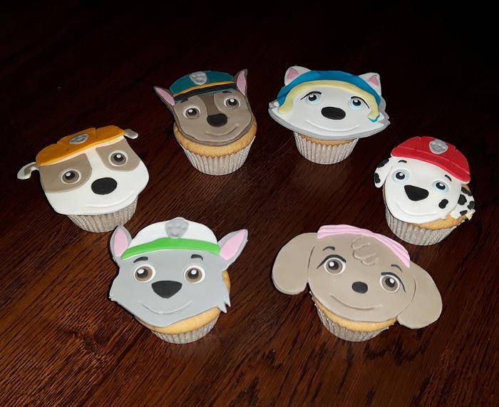 Paw Patrol Cupcakes.