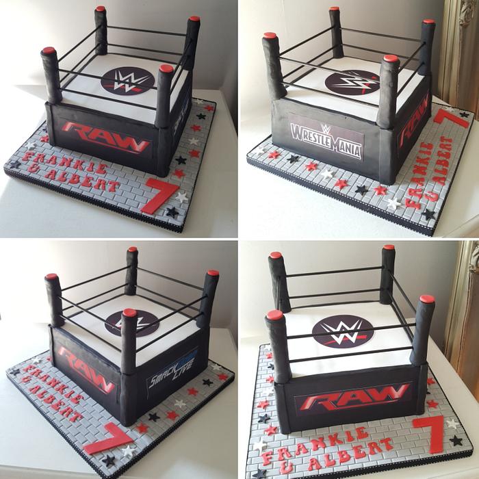 WWE birthday cake 