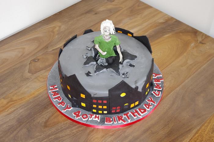 Iron Maiden Eddie cake