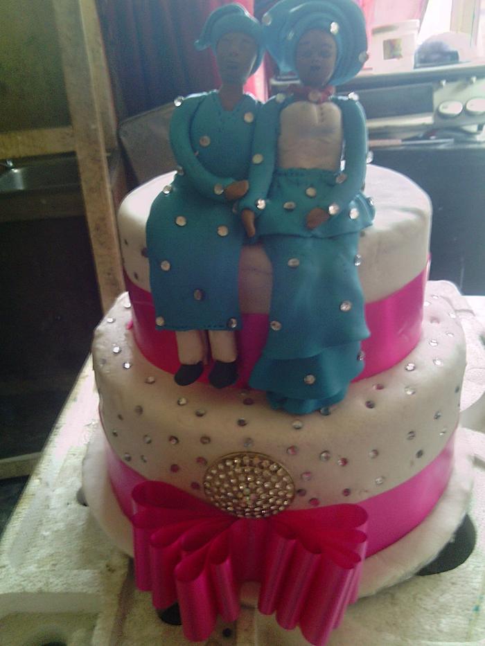 nigeria traditional wedding cake