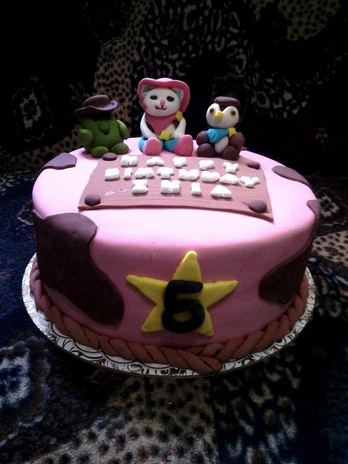 Sheriff Callie themed cake