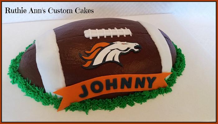 Bronco Football Cake