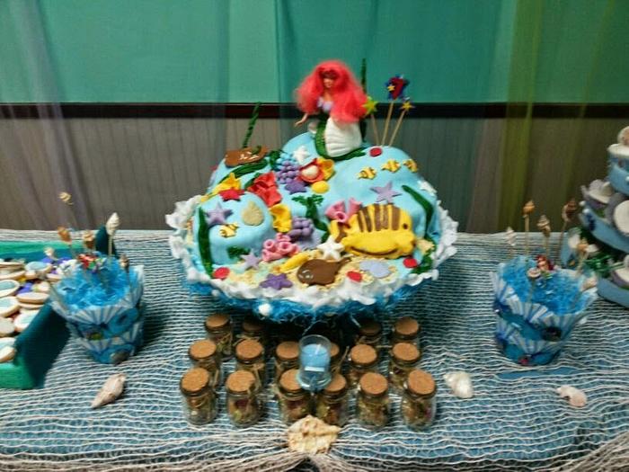 mermaid cake.