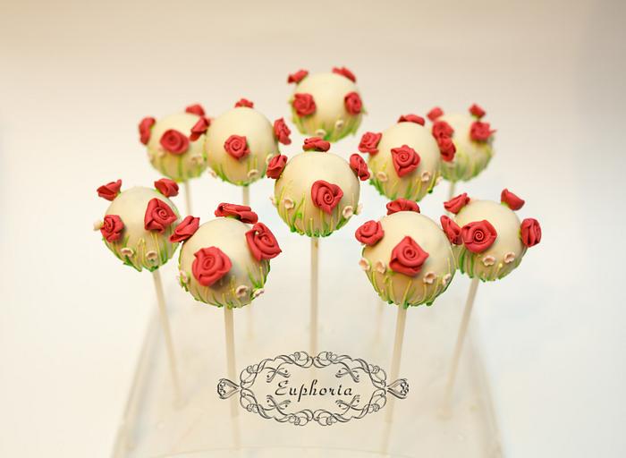 Blossoming cake pops