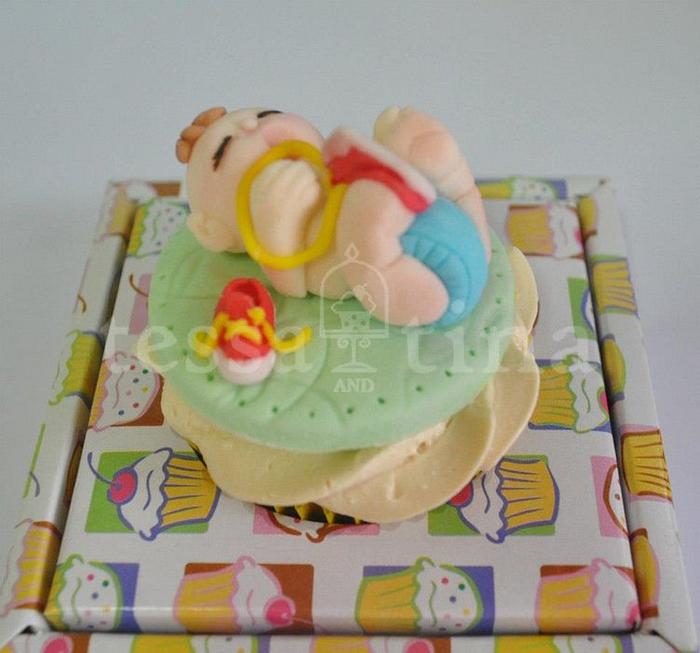 playful baby cupcakes