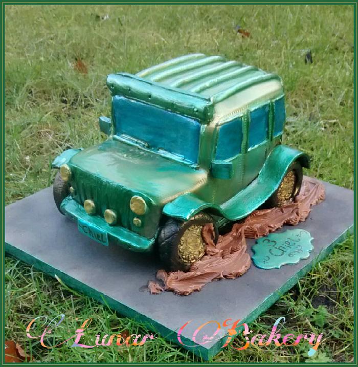 Jeep in the mud Cake