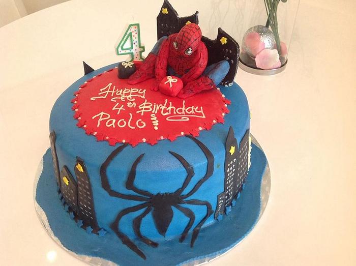 Spider man cake