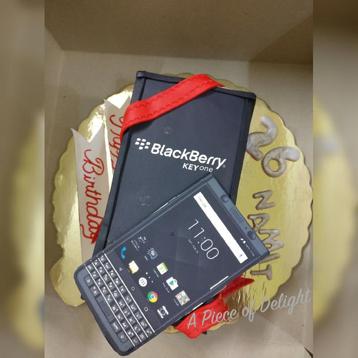 Blackberry KEYone phone cake