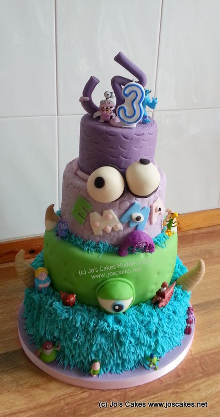 Monsters Inc 3rd Birthday Cake