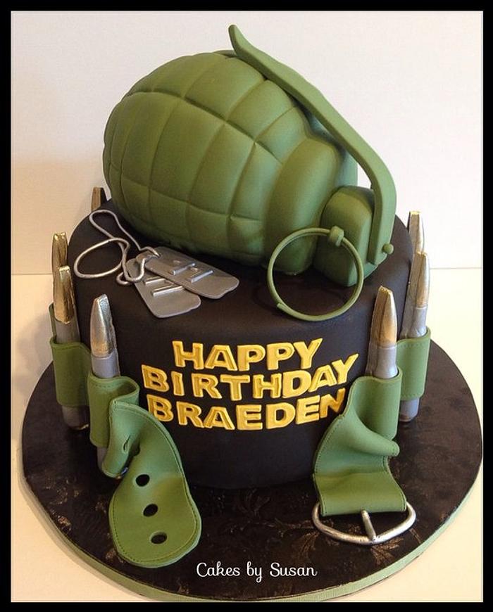 Call of Duty themed cake