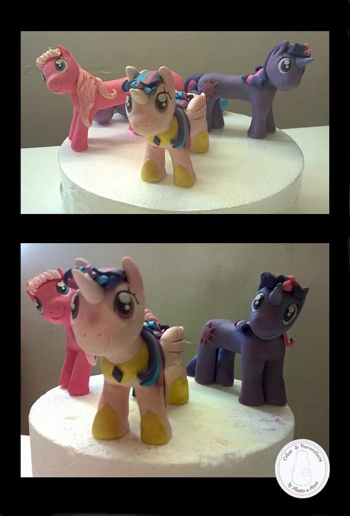 My little pony (Pinky Pie, Twilight Sparkle princess ,Princess Celestia)