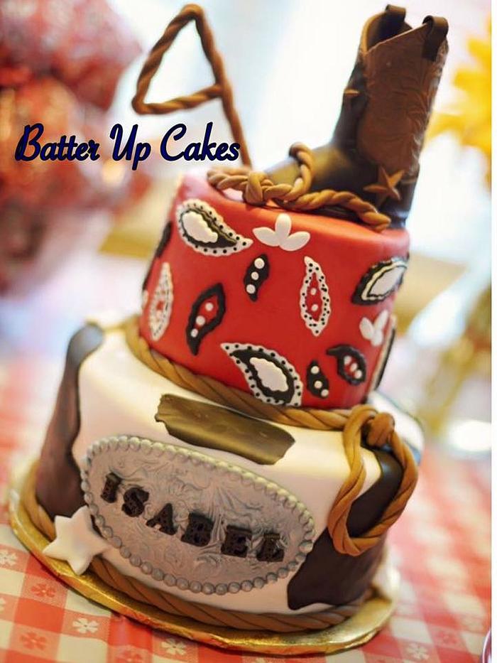 cowgirl birthday cake