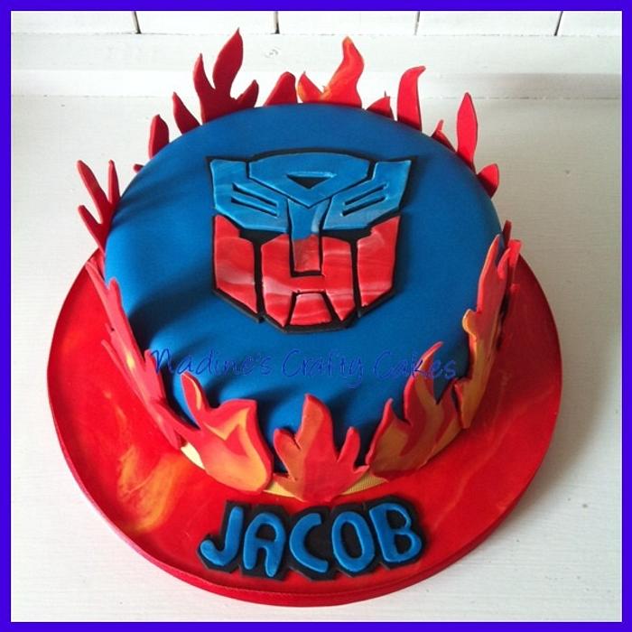 Transformers birthday cake! 